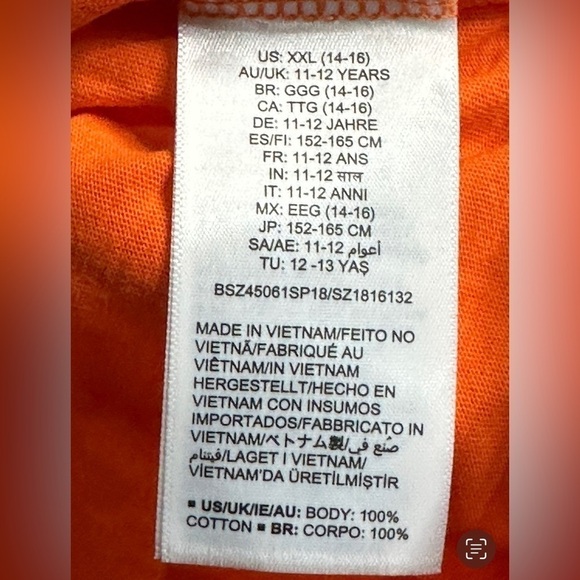 Spotted Zebra Orange Tank Top Size XXL - Picture 4 of 5